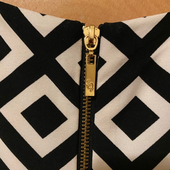 Eliza J Casual Diamond Pattern Dress Size 6 - Picture 3 of 4